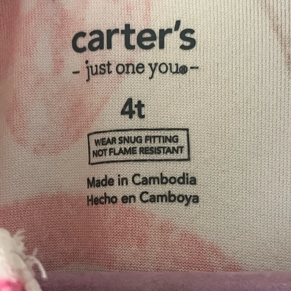 Carter's 2 Pair Bundle Girls Footie Pajamas Size 4T
